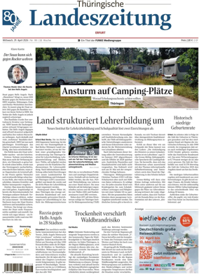 Cover of Thuringische Landeszeitung (Erfurt)