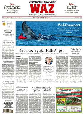Cover of Westdeutsche Allgemeine Zeitung (Bottrop)