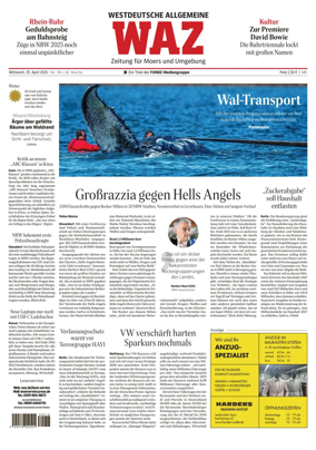 Cover of Westdeutsche Allgemeine Zeitung (Moers)