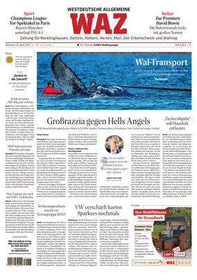 Cover of Westdeutsche Allgemeine Zeitung (Recklinghausen)