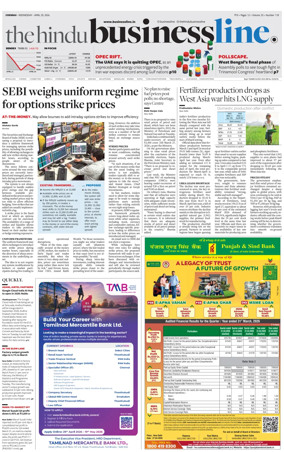 Cover of BusinessLine (Chennai)