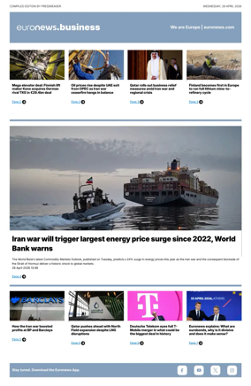 Cover of Euronews Business