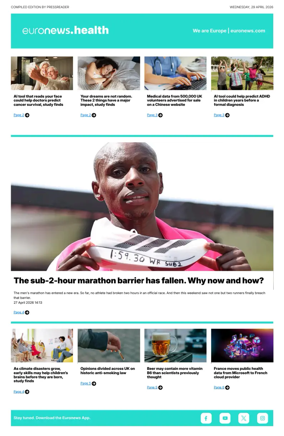 Cover of Euronews Health (English) Compiled Edition