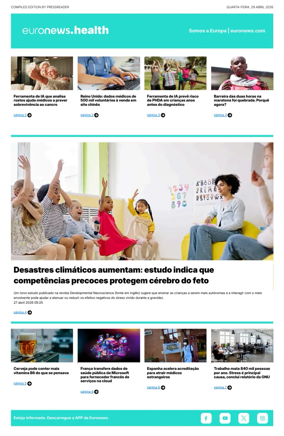 Cover of Euronews Health (Portuguese)
