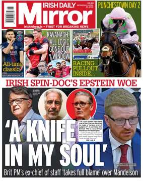 Cover of Irish Daily Mirror