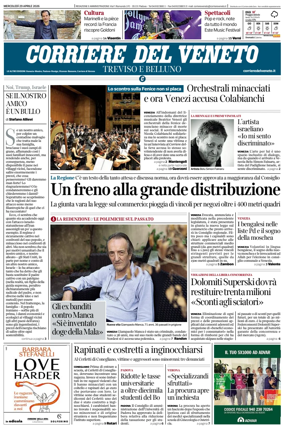 Cover of Corriere del Veneto (Treviso e Belluno)
