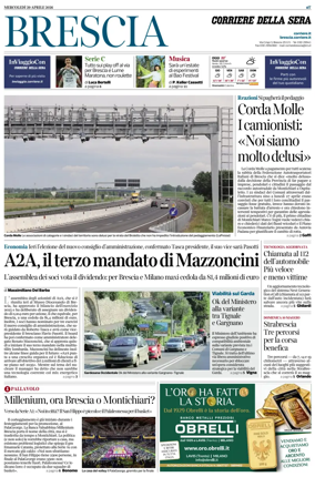 Cover of Corriere della Sera (Brescia)