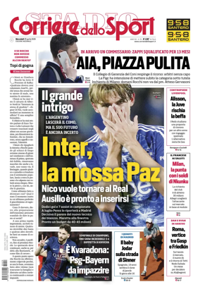 Cover of Corriere dello Sport