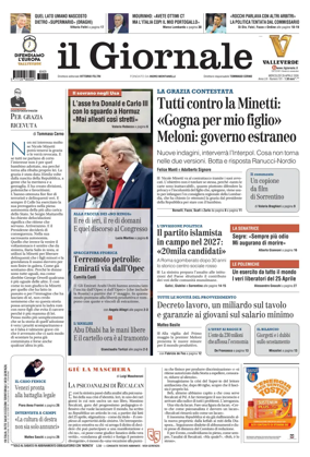 Cover of Il Giornale (Italy)