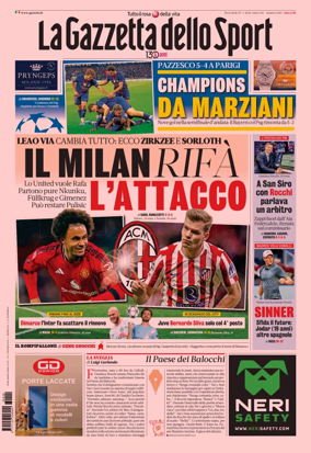 Cover of La Gazzetta dello Sport - Napoli