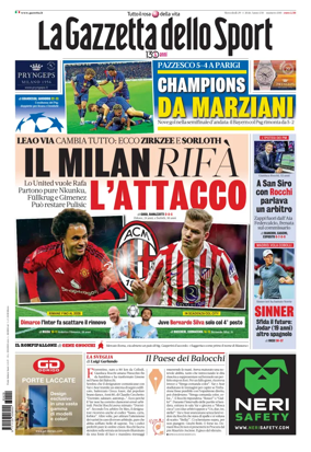 Cover of La Gazzetta dello Sport - Roma