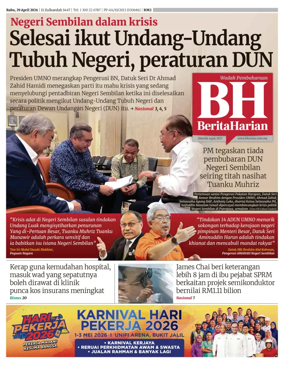 Cover of Berita Harian