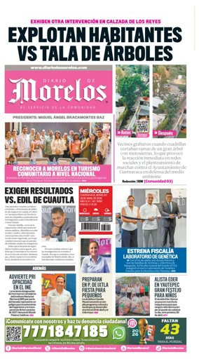 Cover of Diario de Morelos
