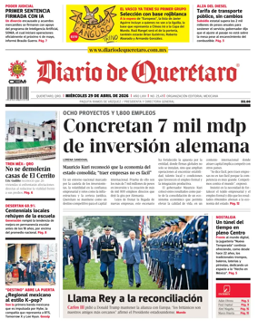 Cover of Diario de Queretaro