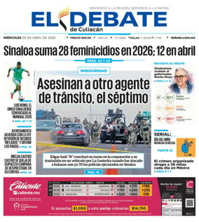 Cover of El Debate de Culiacan