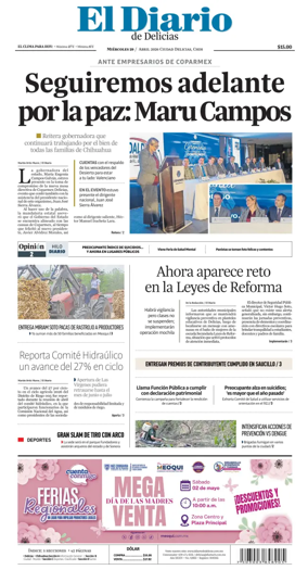 Cover of El Diario de Delicias
