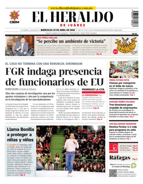 Cover of El Heraldo de Juarez