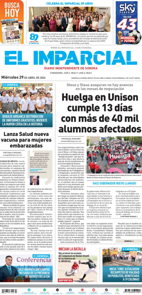 Cover of El Imparcial
