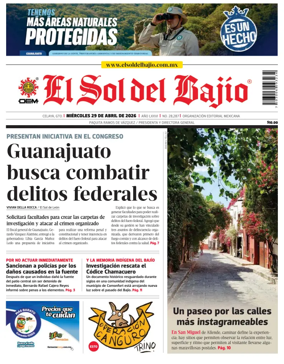 Cover of El Sol de Bajio