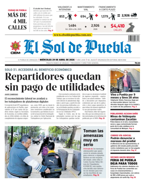 Cover of El Sol de Puebla