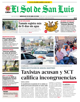 Cover of El Sol de San Luis Potosi