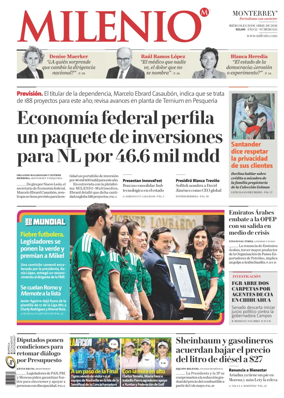 Cover of Milenio Monterrey