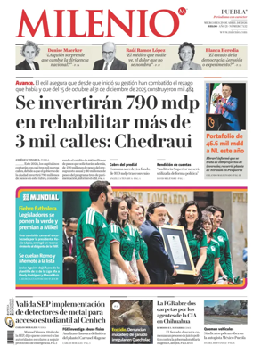 Cover of Milenio Puebla