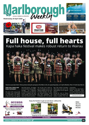 Cover of Marlborough Weekly