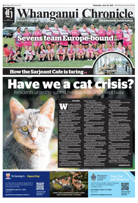 Cover of Whanganui Chronicle