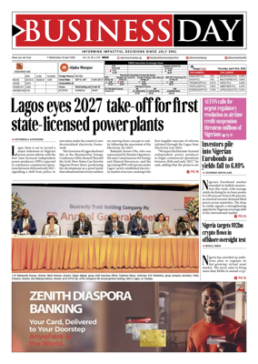 Cover of Business Day (Nigeria)