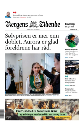 Cover of Bergens Tidende