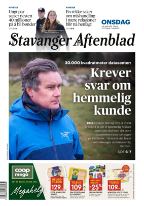 Cover of Stavanger Aftenblad
