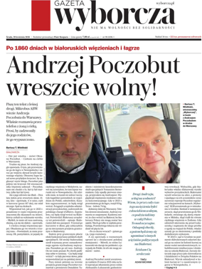 Cover of Gazeta Wyborcza Stoleczna