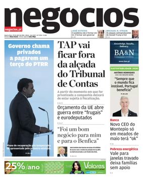 Cover of Jornal de Negocios