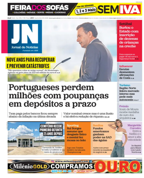 Cover of Jornal de Noticias