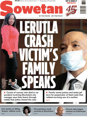 Cover of Sowetan