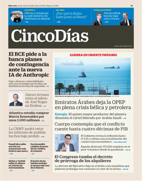 Cover of Cinco Dias