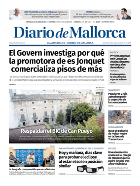 Cover of Diario de Mallorca