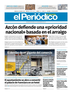 Cover of El Periodico Aragon