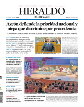 Cover of Heraldo de Aragon