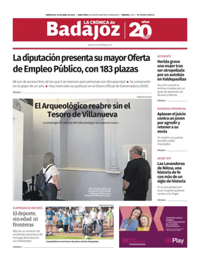 Cover of La Cronica de Badajoz BE