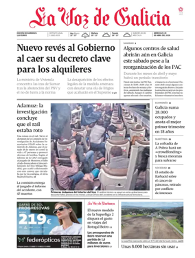 Cover of La Voz de Galicia (Barbanza)