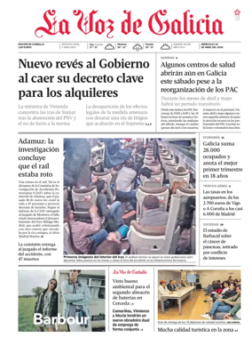 Cover of La Voz de Galicia (Carballo)