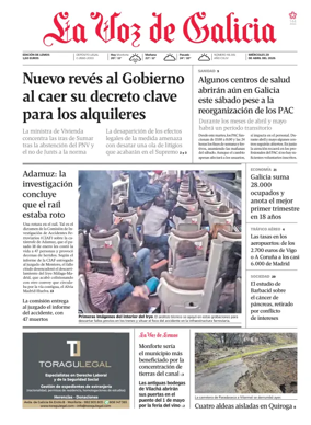 Cover of La Voz de Galicia (Monforte)