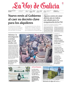 Cover of La Voz de Galicia (Pontevedra)