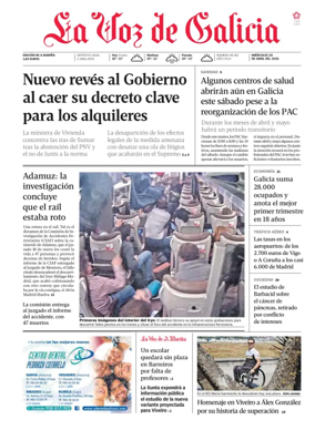 Cover of La Voz de Galicia (Viveiro)