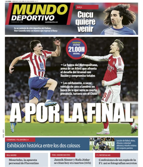 Cover of Mundo Deportivo (At. Madrid)