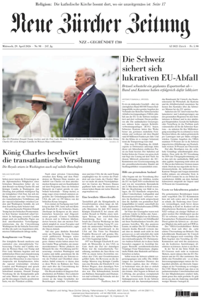 Cover of Neue Zurcher Zeitung