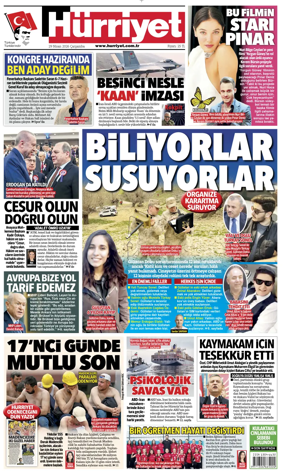 Cover of Hurriyet