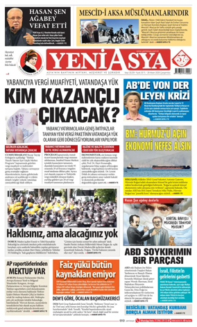 Cover of Yeni Asya